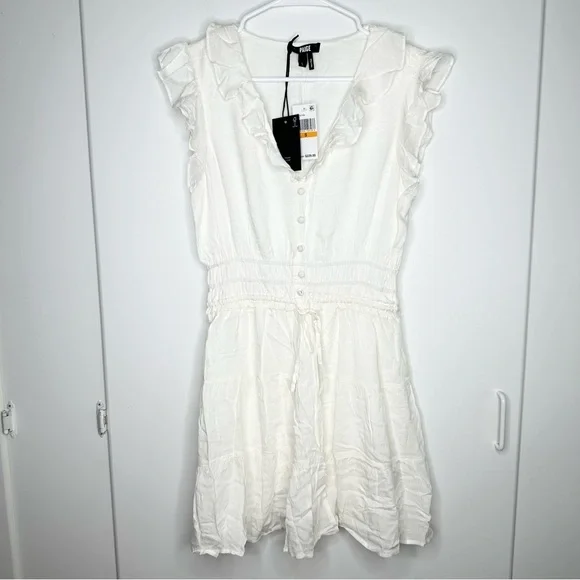 NWT PAIGE Paradis Mini Dress in White Size Small Retail $229 - Picture 3 of 9